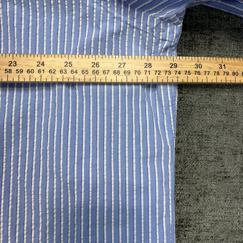 Polo Ralph Lauren Button Down Shirt Mens 3XB Blue White Striped Untucked Fit - Picture 6 of 10